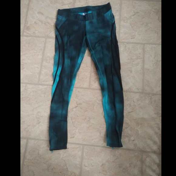Better Bodies Grunge Teal Workout Tights - Picture 5 of 6